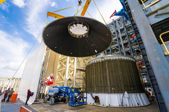NASA image: SLS Payload Adapter Moved for Testing at NASA Marshall photo 5
